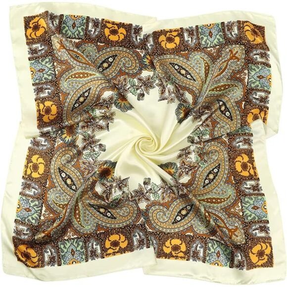 3Pcs Satin Hair Scarves Silk Bandana - Picture 4 of 6